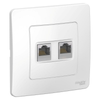 Розетка компьютерная 2-м СП Blanca RJ45 кат.5e белая SE BLNIS045451